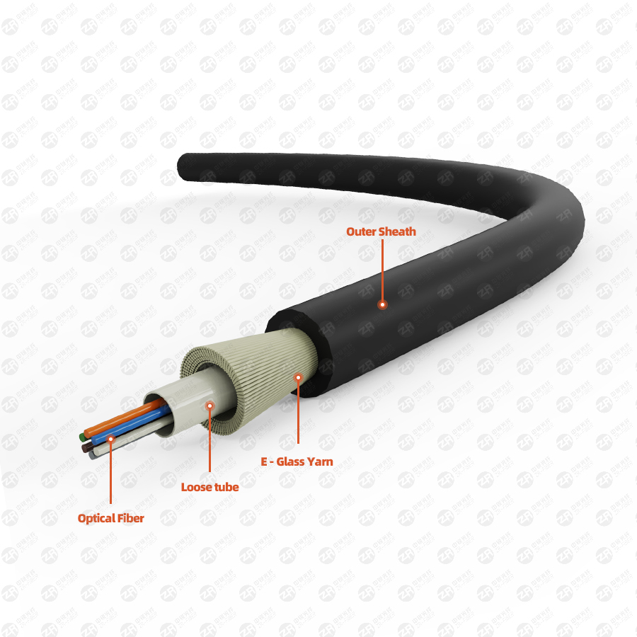 4 core single mode fiber optic cable