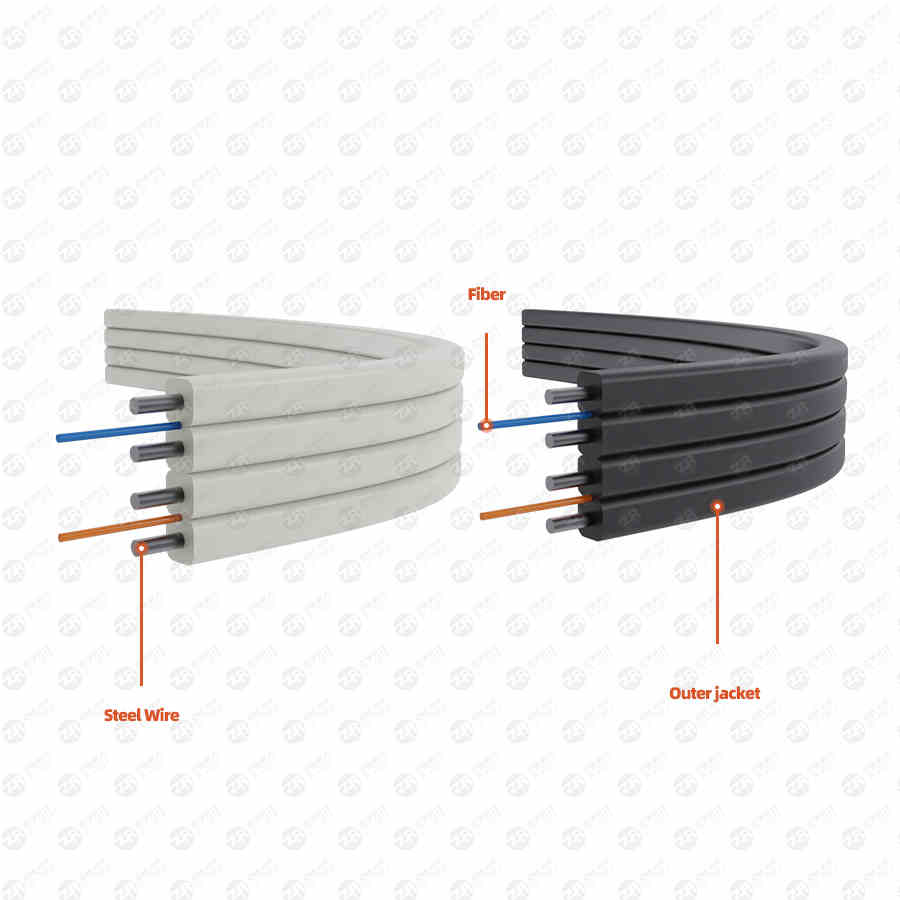 2cores fiber optic cable