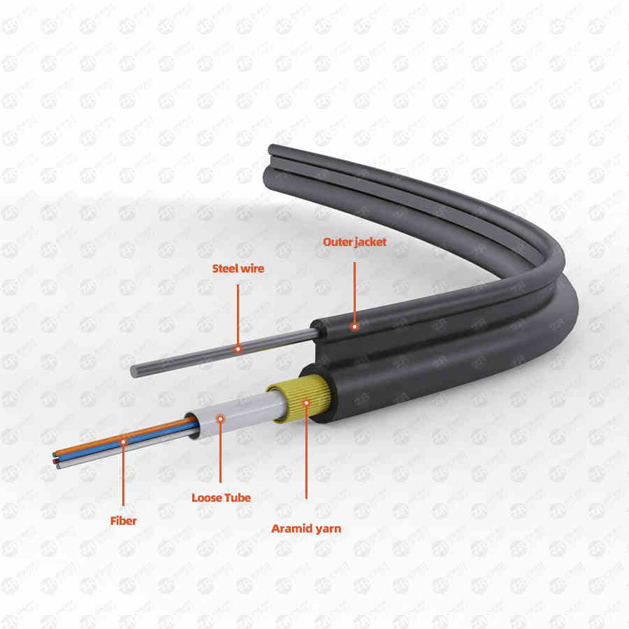 4 core single mode fiber optic cable